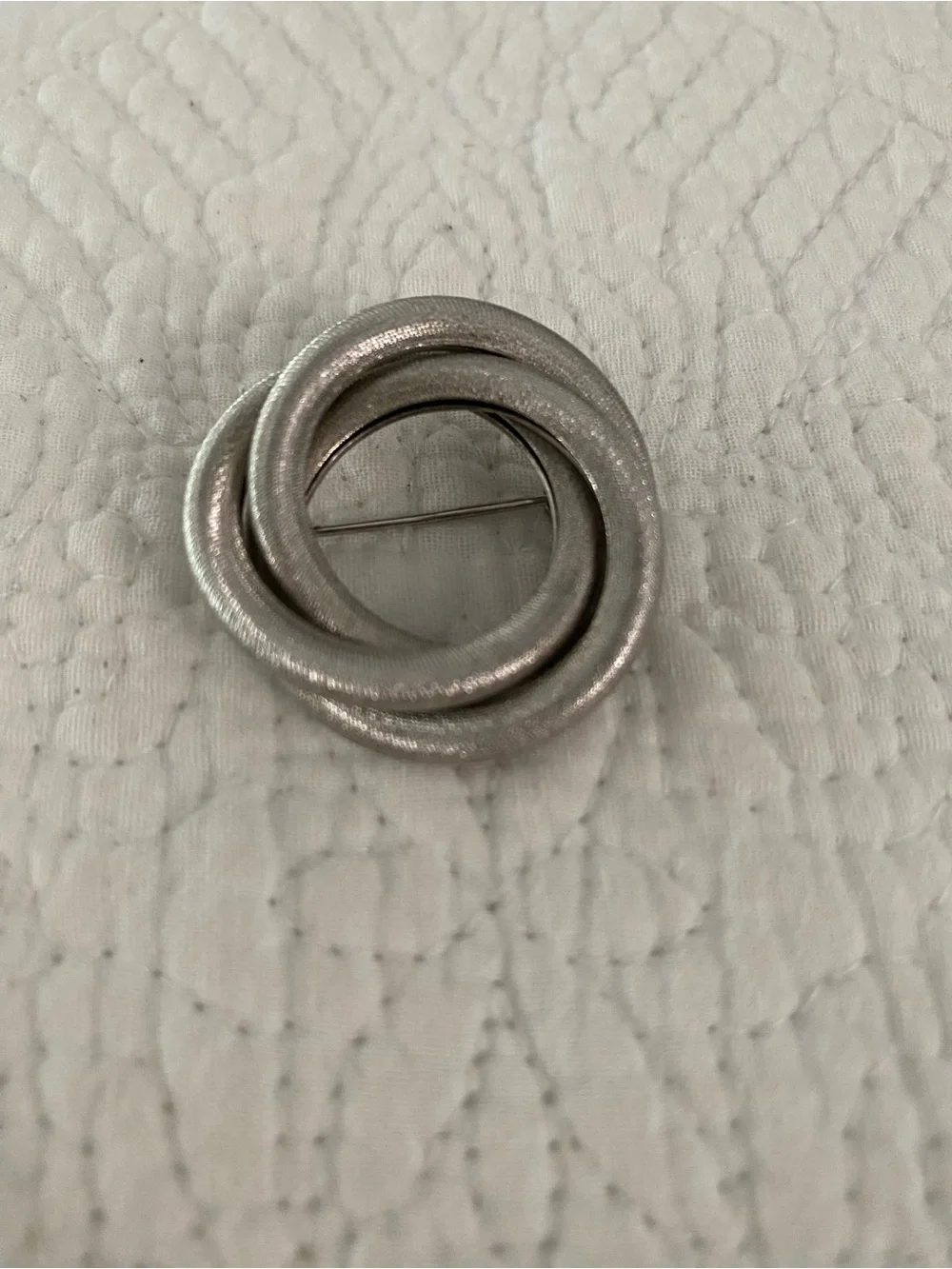Sarah Coventry Vintage Silver-tone Coiled Circles Brooch